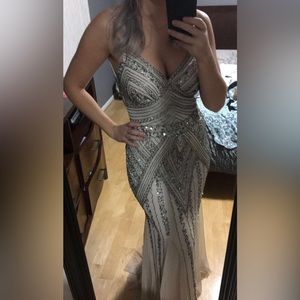 Marina Beaded Evening Gown Size 4